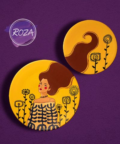 طرح بشقاب سفالی