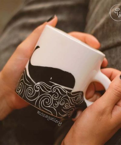لیوان سرامیکی نهنگ